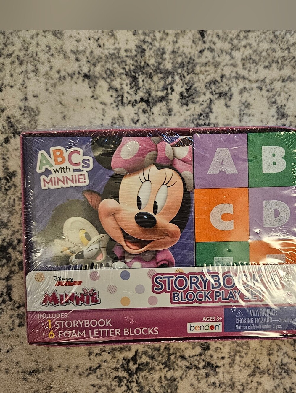 Disney Minnie Mouse Purple and Green Foam Letter Storybook Set